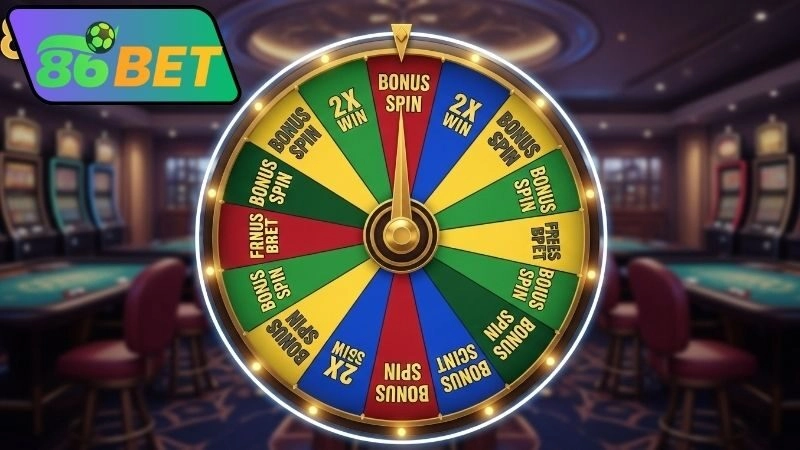 Thể lệ tham gia vòng quay may mắn 86bet